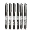 6 PCS Permanent Marker Pen Manga Drawing Markers Black Blue Red Waterproof Ink Sketch Pens Stationery Art School Supplies