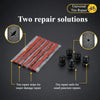 Portable Car Tire Puncture Repair Kit T-Handle Tools Glue Strips Universal for Truck Motorcycle RV Roadside Safety