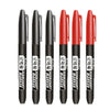 6 PCS Permanent Marker Pen Manga Drawing Markers Black Blue Red Waterproof Ink Sketch Pens Stationery Art School Supplies