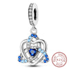 Hot Sale 925 Sterling Silve Charms Beads Forever Love Heart Sister Family Life Charms Dangle For Bracelet Woman Jewelry Gifts