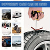 Portable Car Tire Puncture Repair Kit T-Handle Tools Glue Strips Universal for Truck Motorcycle RV Roadside Safety