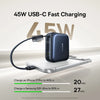 Baseus 45W Mini Power Bank 10000mAh Built-In USB-C Cable Pocket-Sized Smaller Fast Charging Portable For iPhone 17 Samsung S25