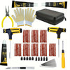 Portable Car Tire Puncture Repair Kit T-Handle Tools Glue Strips Universal for Truck Motorcycle RV Roadside Safety